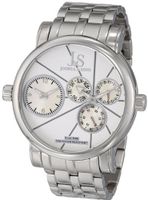 Joshua & Sons JS-35-SS Dual Time Stainless Steel
