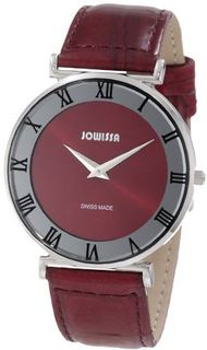 Jowissa J2.030.L Roma 36 mm Maroon Dial Leather Roman Numeral