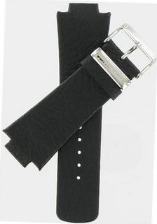 30/16mm Genuine Grained Leather Black band