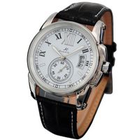 KS Automatic Mechanical Date White Dial Date Leather Band Wrist KS067