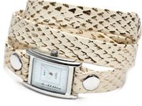 La Mer Collections LMSTW7003 Simple Raptor Print and Silver Wrap