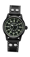 Laco 1925 Automatic with Black Dial Analogue Display and Black Leather Strap 861801