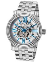 Domineer Automatic Silver Tone And Skeletonized Dial Stainless Steel
