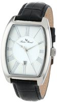 Lucien Piccard 10029-02S Grivola Ortlet Silver Dial Black Leather