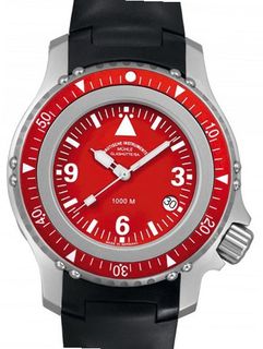 Mühle-Glashütte Nautische Armbanduhren Rasmus Divers Red Dial Strap