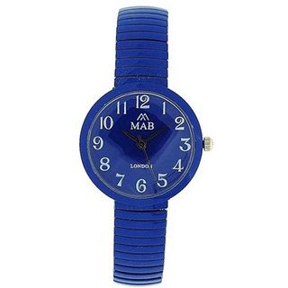 Mab London Dark Blue Dome Shaped Dial Ladies Expander Strap EXPS5