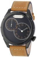 Marc Ecko M12502G2 "The Intersect" Stainless Steel and Brown Leather