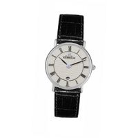 - Michel Herbelin - Black Leather Band and White Dial - Water Resistant - 16845/S08