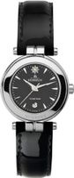 Michel Herbelin Quartz with Black Dial Analogue Display and Black Leather Strap 12856/14