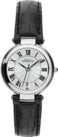 Michel Herbelin Quartz with White Dial Analogue Display and Black Leather Strap 14263/08