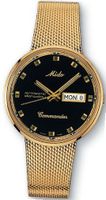 Mido Commander Black Dial Gold Case and Mesh Band M8429.3.28.13