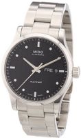 Mido M0058301105100 Multifort - Black Dial Stainless Steel Case Automatic Movement