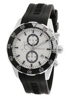 Momentus Black Rubber Band & White Dial Chronograph FS310S-02RB