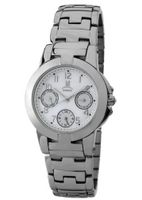 Momentus Silver Stainless Steel White Dial Chronograph TC109S-09SS