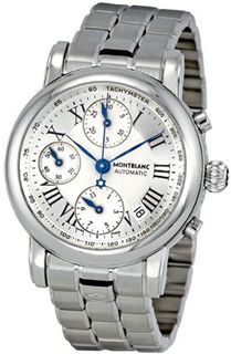 Montblanc Star Silver Dial Steel Automatic Chronograph 101643