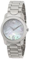 Movado 0606696 Moda Stainless Steel Case and Bracelet Mother-Of-Pearl Dial Diamond Accents