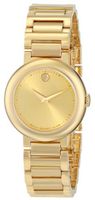 Movado 0606704 Concerto Gold Plated Case and Bracelet Gold Dial
