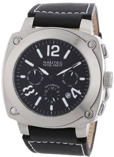 Nautec No Limit Automatic Grizzly GZ AT/LTSTSTBK with Leather Strap