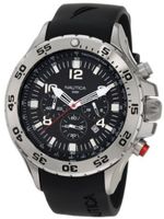 Nautica N14536 NST Stainless Steel and Black Resin