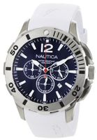 Nautica N16568G BFD 101 White Resin and Blue Dial