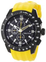 Nautica N18599G NST 101 Yellow Resin and Black Dial
