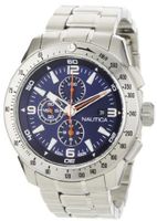 Nautica N21523G NST 101 Silver Stainless Steel Bracelet and Case with Blue Dial