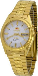 Orient #BEM6Q00AW Gold Tone Stainless Steel Tri Star Silver Dial Automatic