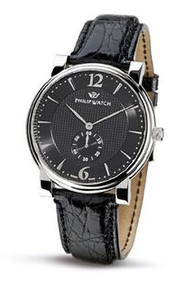 Philip Wales Analogue R8251193025 with Quartz Movement, Black Dial and Stainless Steel Case