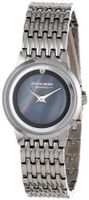 Pierre Cardin PC900882001 Classic Analog Diamond Accented Black Mother-Of-Pearl Dial