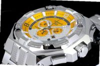 Renato Big Mostro 55MOS-Y Swiss Chronograph Yellow Dial Stainless Steel