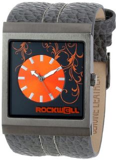 Rockwell Time Unisex MC112 Mercedes Charcoal Leather and Orange