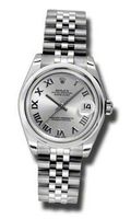 Rolex Datejust Silver Dial Automatic Stainless steel Ladies 178240SRJ