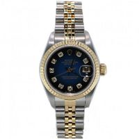 Rolex New Style Heavy Band Stainless Steel & 18K Gold Datejust Model 116233 Jubilee Band Fluted Bezel White Diamond Dial