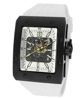 Editions Automatic Partially See Thru Dial Black IP Case White Rubber