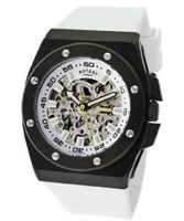 Editions Automatic Skeletonized Silver/White Dial Black IP Case White Rubber