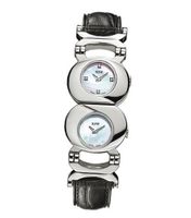 RSW 6800.BS.LL1.211-21.0-0 Simply Eight Mother-Of-Pearl Dials Black Leather Reversible