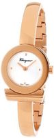 Salvatore Ferragamo FQ5030013 Gancino Bracelet Rose Gold Ion-Plated Stainless Steel Silver Sunray Dial