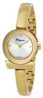 Salvatore Ferragamo FQ5040013 Gancino Bracelet Yellow Gold Ion-Plated Stainless Steel Silver Sunray Dial