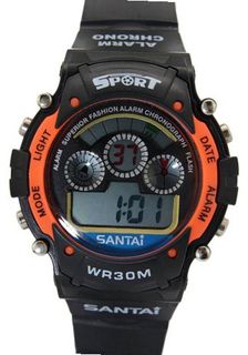 Santai Chronograph Water 30M Resist With Alarm Digital Sport es