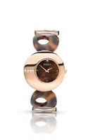 Seksy by Sekonda Quartz with Mother of Pearl Dial Analogue Display and Brown Stainless Steel Bracelet 4668.37