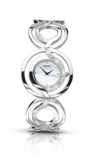 Seksy by Sekonda Quartz with Mother of Pearl Dial Analogue Display and Silver Stainless Steel Bracelet 4559.37