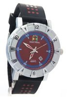 SHAO PENG Date Blue Red Dial Stainless Steel Water Resistant Polka Dot Analog Quartz es