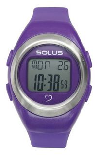 Solus Unisex Digital with LCD Dial Digital Display and Purple Plastic or PU Strap SL-800-203