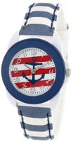 Sprout ST/1051WTST Easy-to-Read Nautical Theme Dial Blue Stripe Tyvek Strap