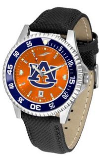 Auburn Tigers Competitor AnoChrome with Nylon/Leather Band and Colored Bezel