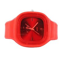 Sweet Silicon Band Round Square in Red