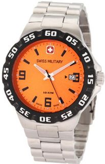 Swiss Military Calibre 06-5R1-04-079 Racer Orange Dial Steel Bracelet