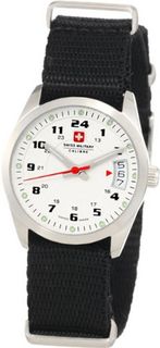 Swiss Military Calibre 06-6T1-04-001 Trooper Silver Dial Canvas 24-Hour Date