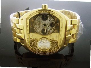 Icetime Holiday 20 Diamonds 48 Mm Ss Band. Yellow Gold