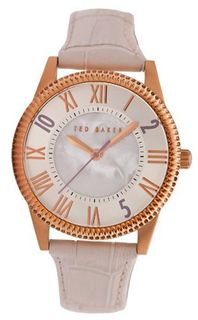 Ted Baker TE2086 Quality Time Round Rose Gold Stone Bezel